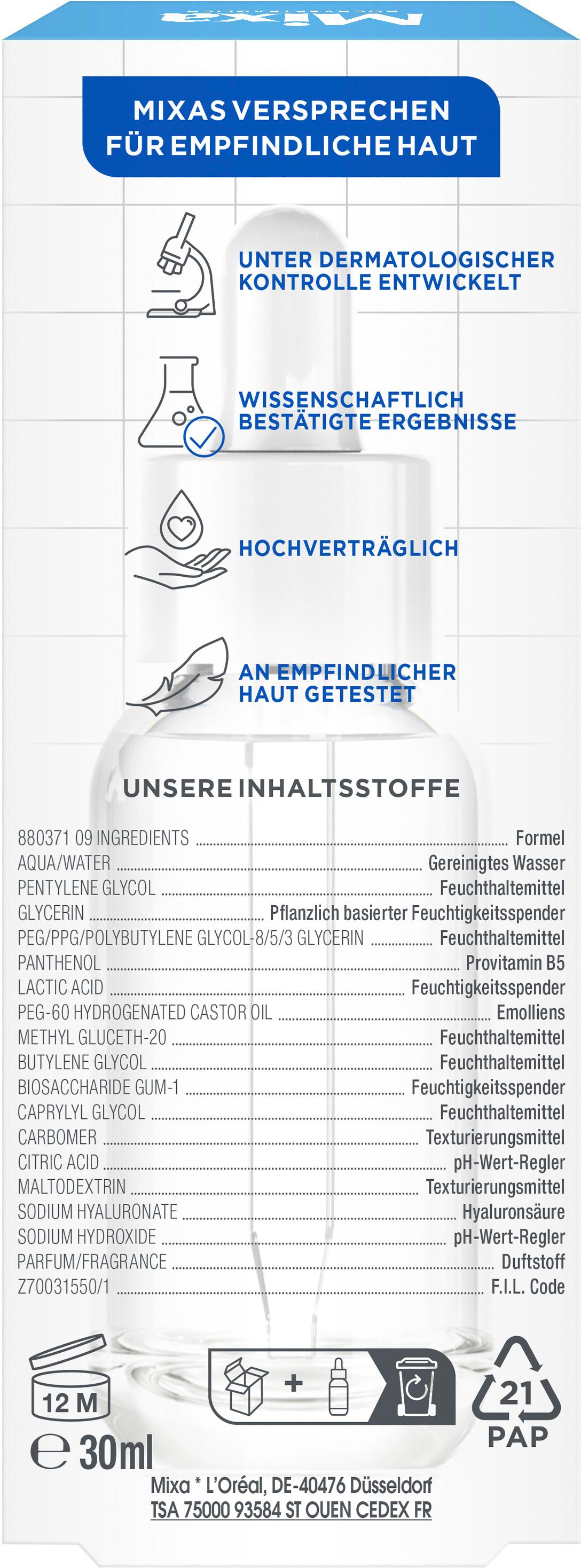 Produktbild Mixa Anti-Trockenheit Serum Hyaluronsäure + Milchsäure 3 von 14