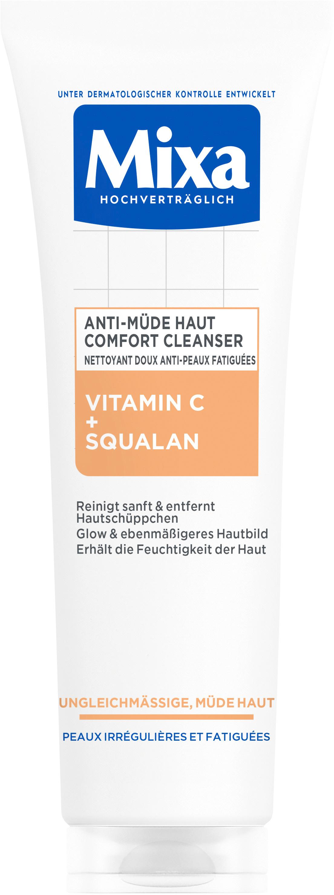 Mixa Anti-Müde Haut Comfort Cleanser mit Vitamin C + Squalan