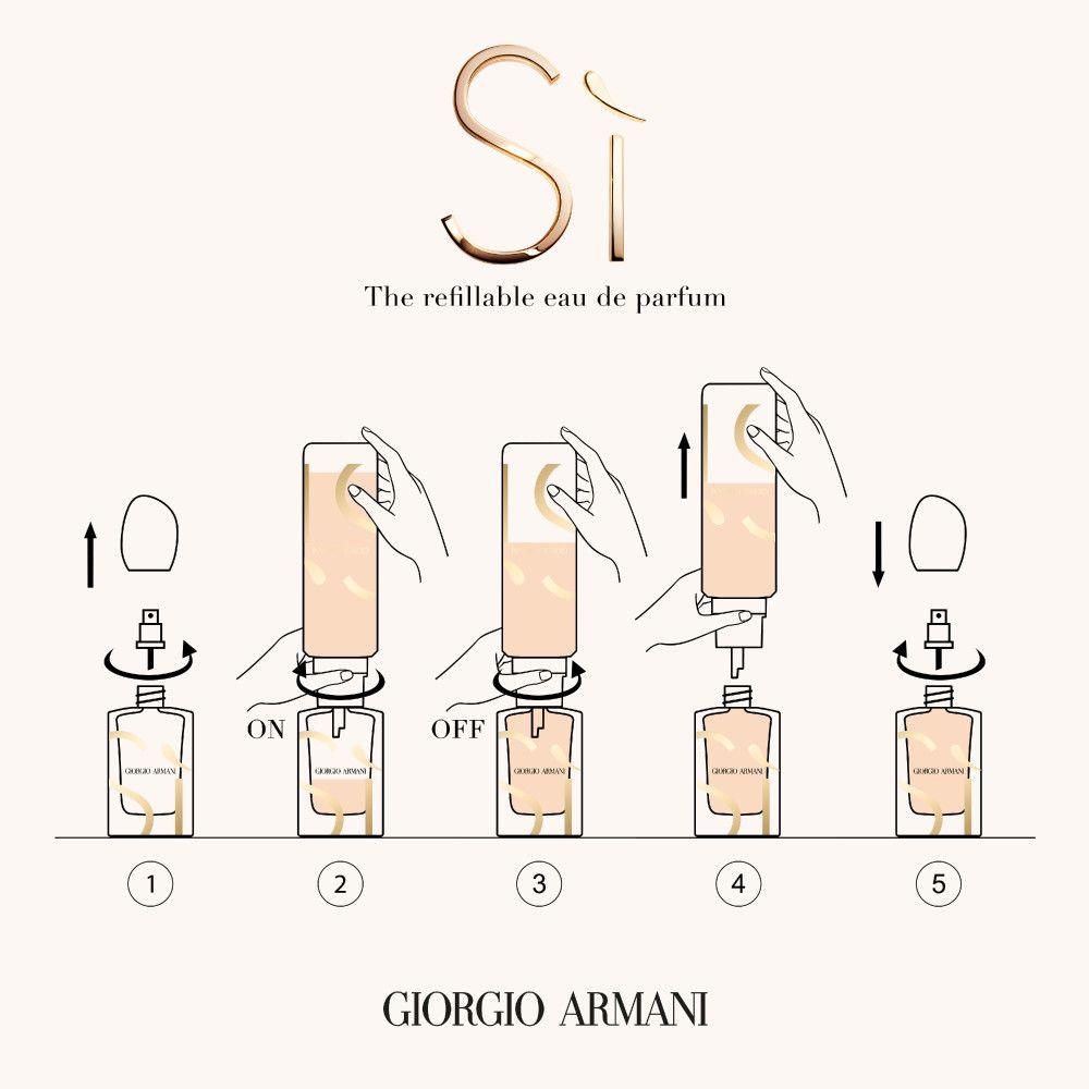 Produktbild GIORGIO ARMANI Sì Eau de Parfum Nachfüllbar 4 von 9