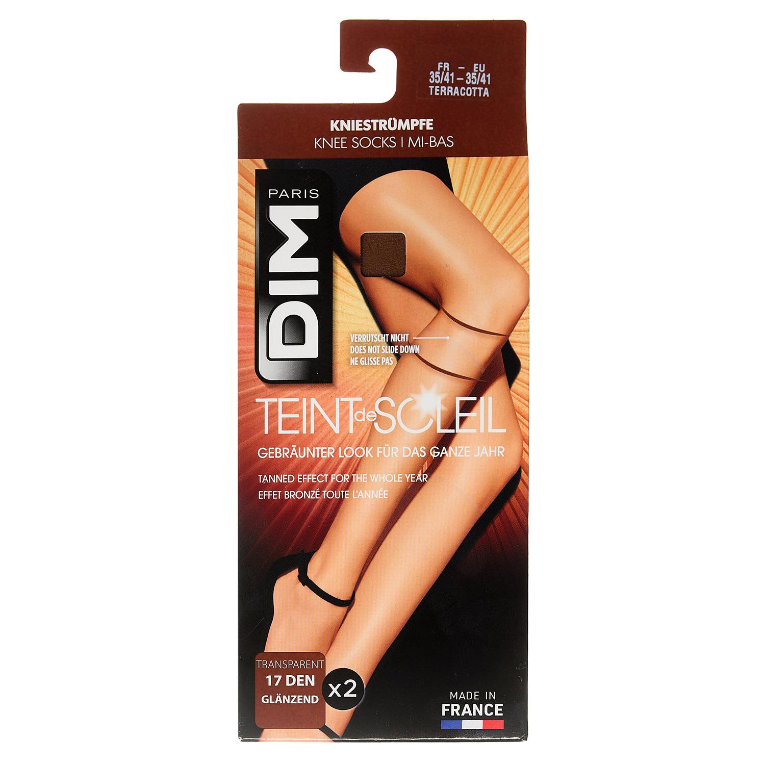 Produktbild DIM Damen Kniestrümpfe Teint De Soleil 17 DEN 2 von 2