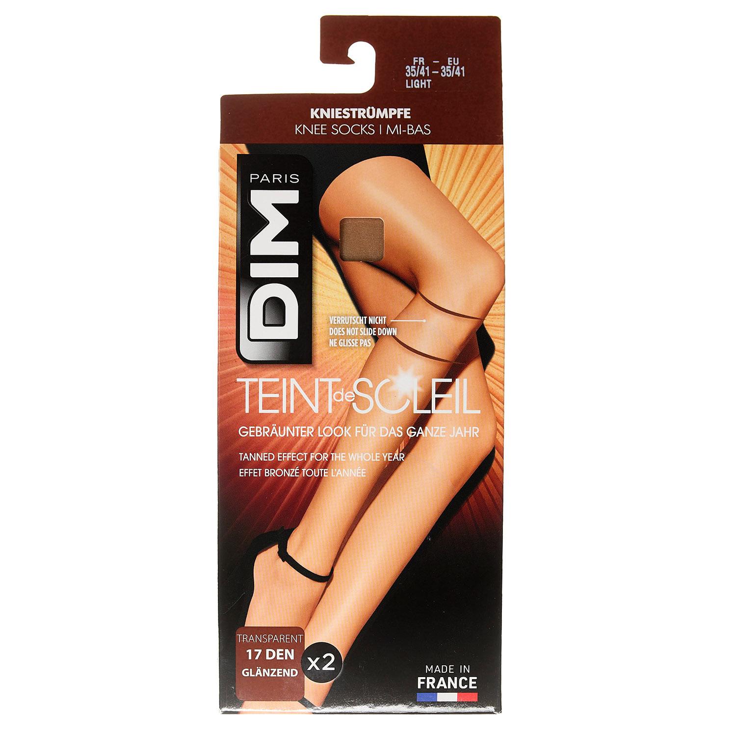 Produktbild DIM Damen Kniestrümpfe Teint De Soleil 17 DEN 2 von 2