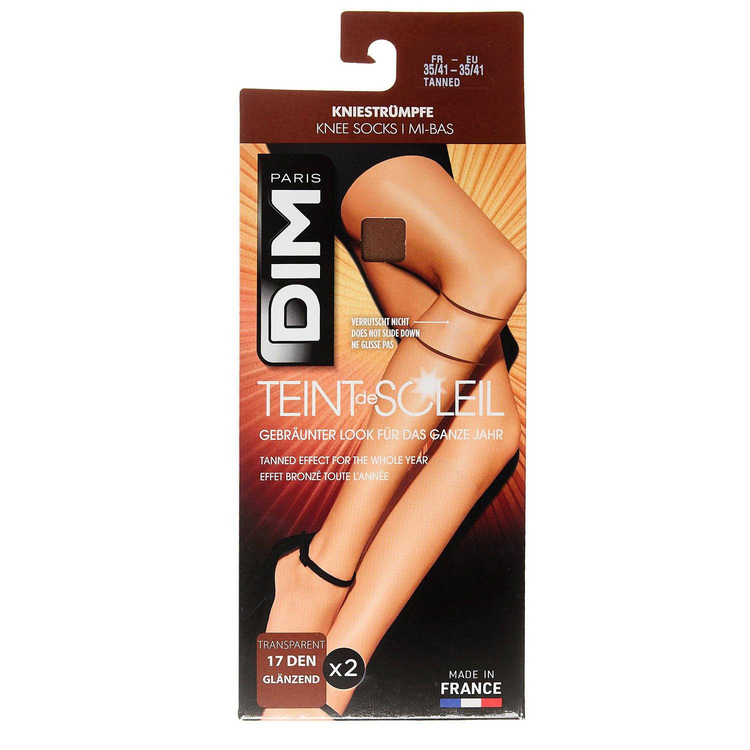 Produktbild DIM Damen Kniestrümpfe Teint De Soleil 17 DEN 2 von 2
