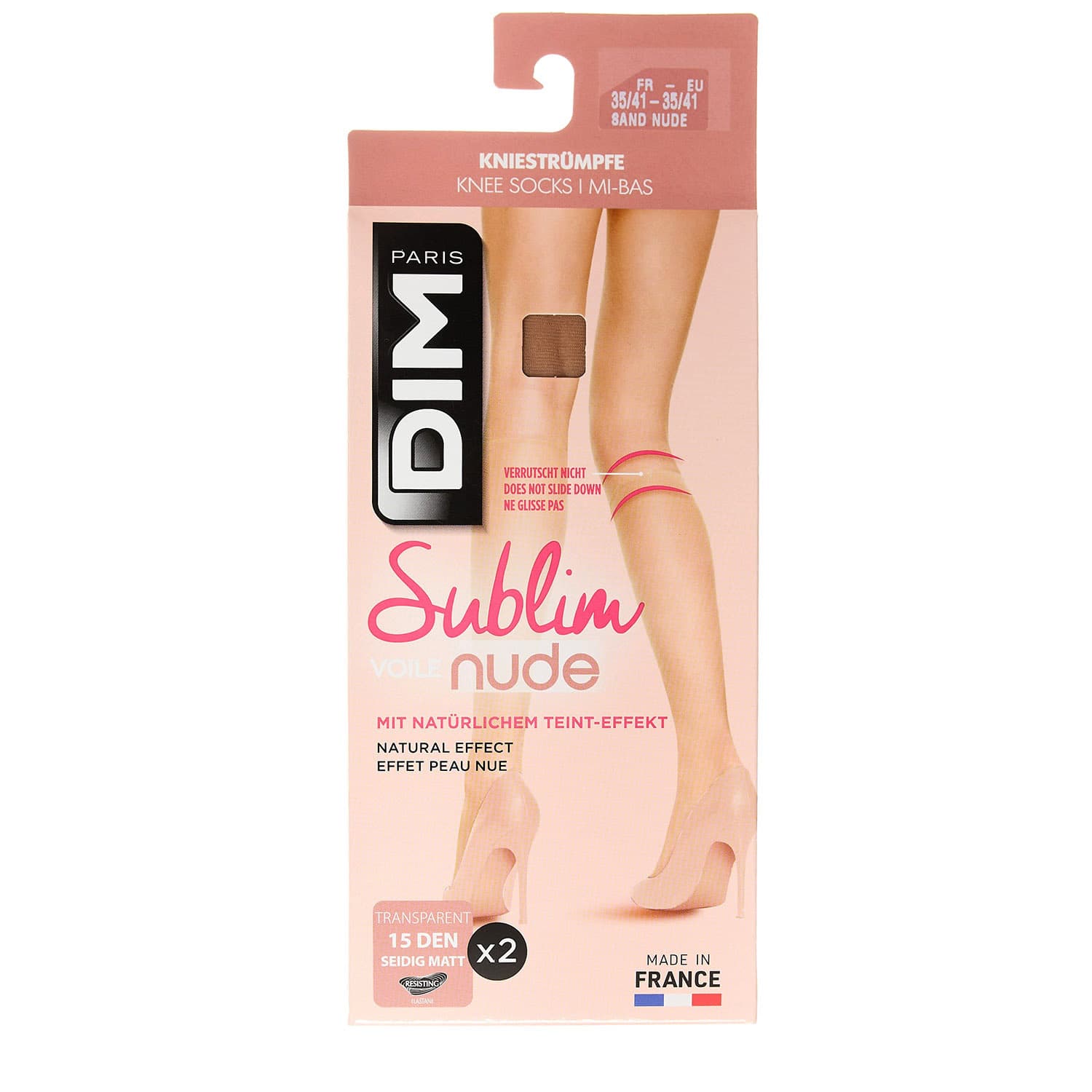 Produktbild DIM Damen Kniestrümpfe Sublim 15 DEN 2er Pack 2 von 2