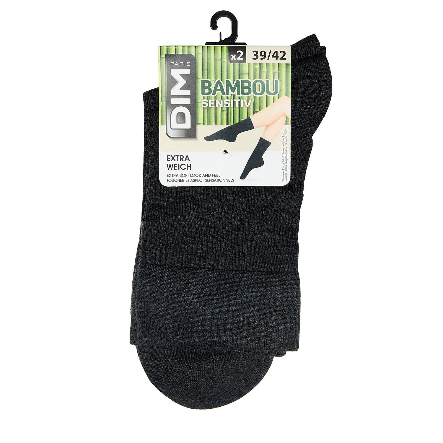 Produktbild DIM Damen Socken aus Bambus-Zellstoff 2er Pack 2 von 2