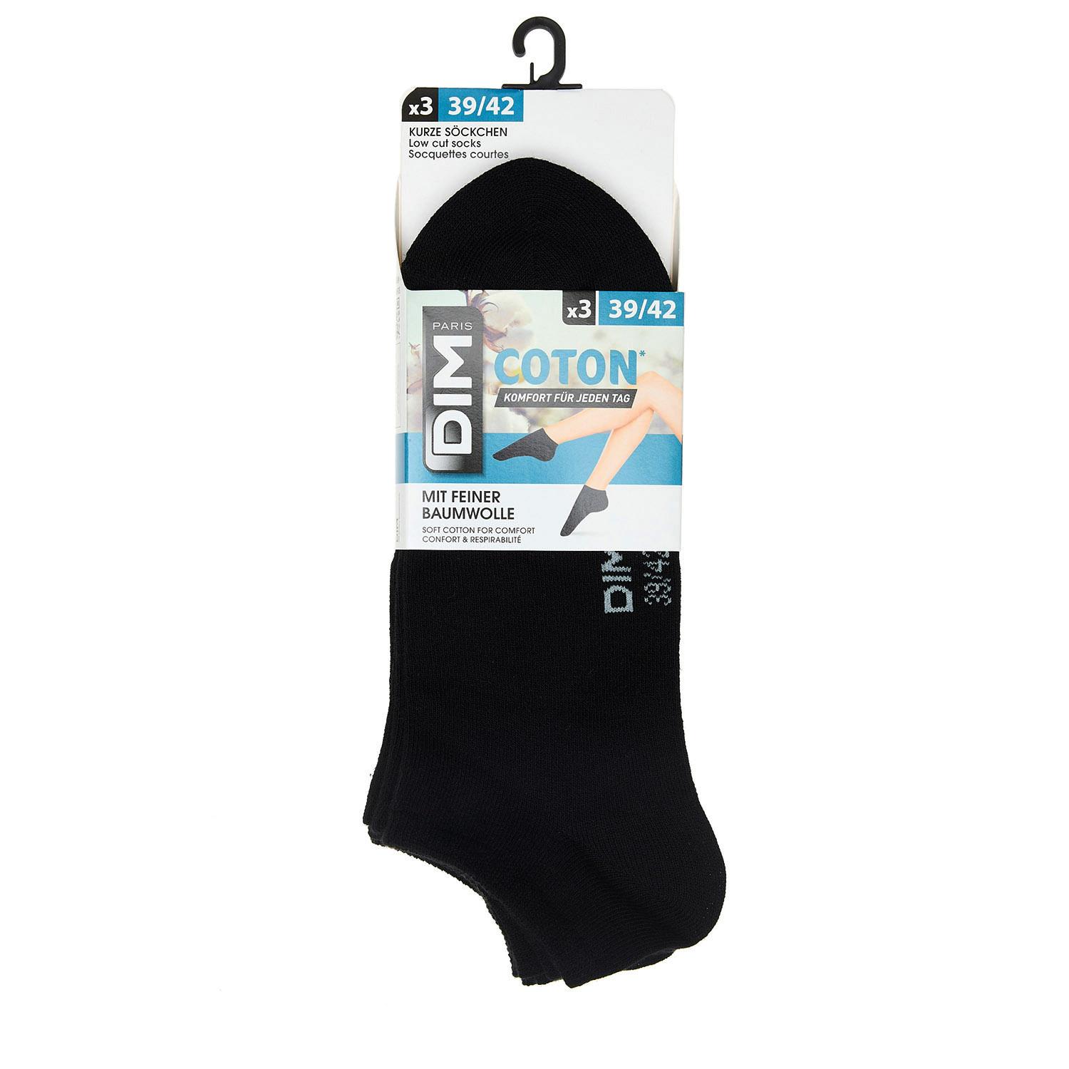 Produktbild DIM Damen Sneaker Socken aus Baumwolle 3er Pack 2 von 2