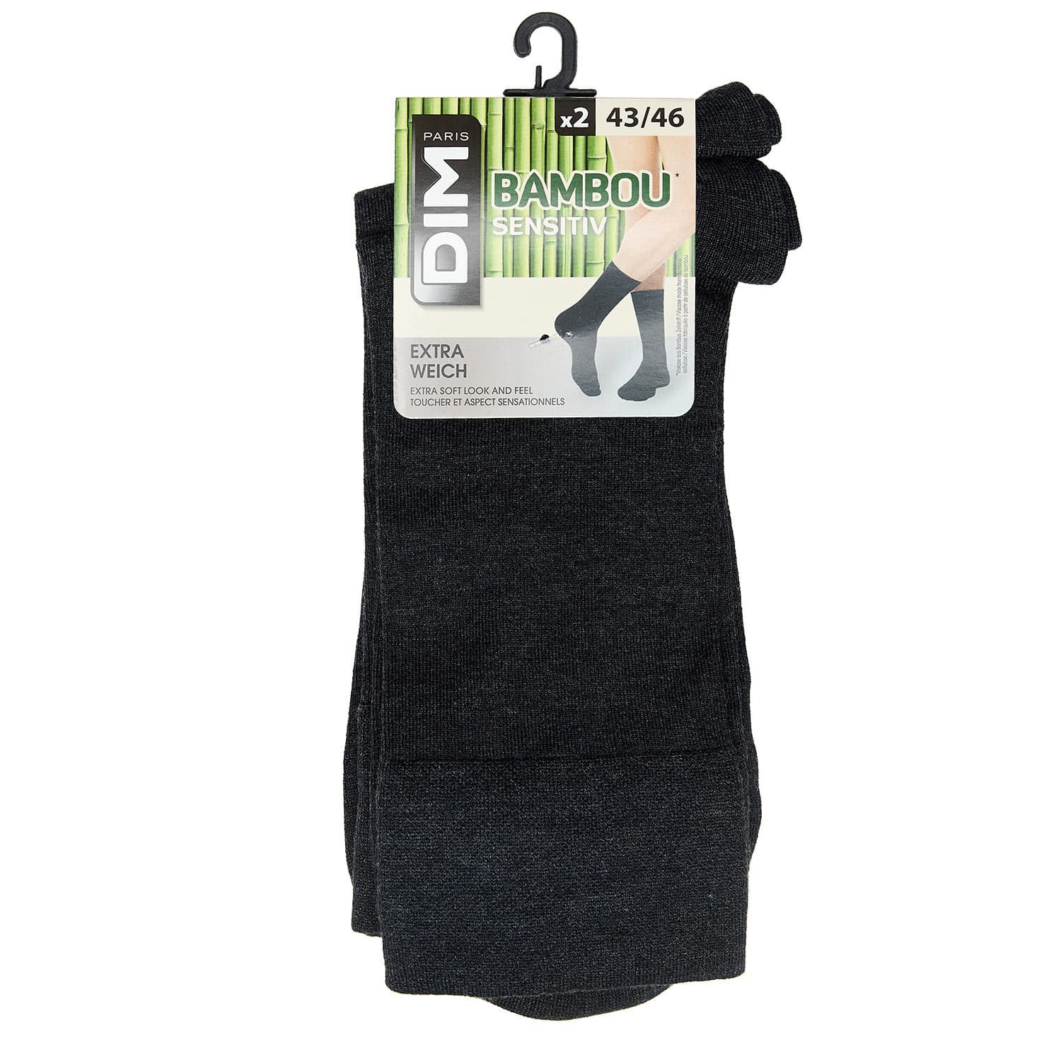 Produktbild DIM Herren Socken aus Bambus-Zellstoff 2er Pack 2 von 2