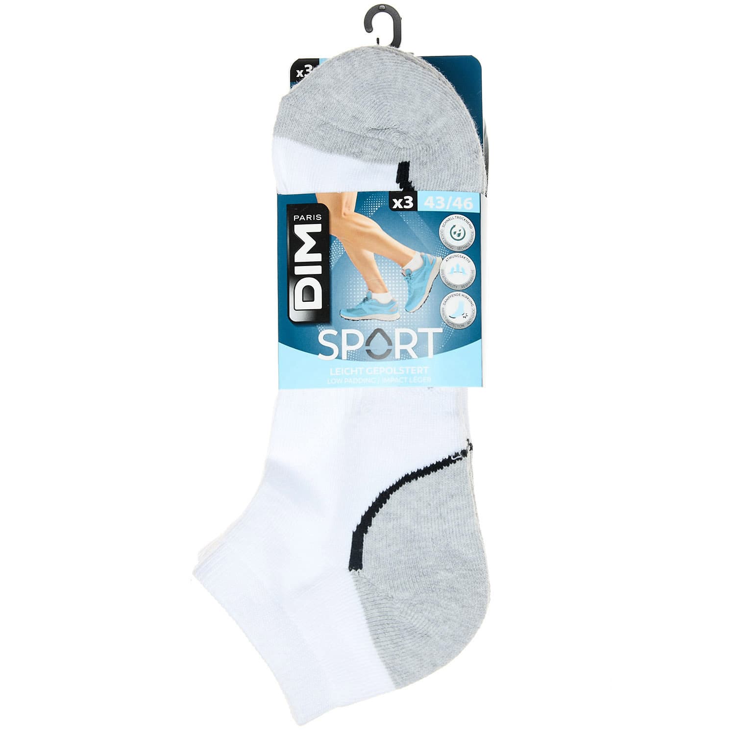 Produktbild DIM Herren Sneaker Socken Sport Low  3er Pack 2 von 2