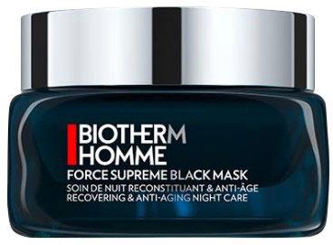BIOTHERM HOMME Nachtcreme Force Supreme Black Mask