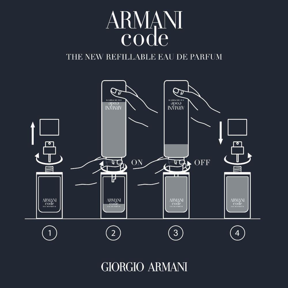 Produktbild GIORGIO ARMANI Code Homme Eau de Parfum Nachfüllbar 4 von 9