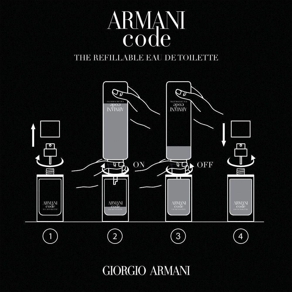 Produktbild GIORGIO ARMANI Code Homme Eau de Toilette Nachfüllbar 3 von 8