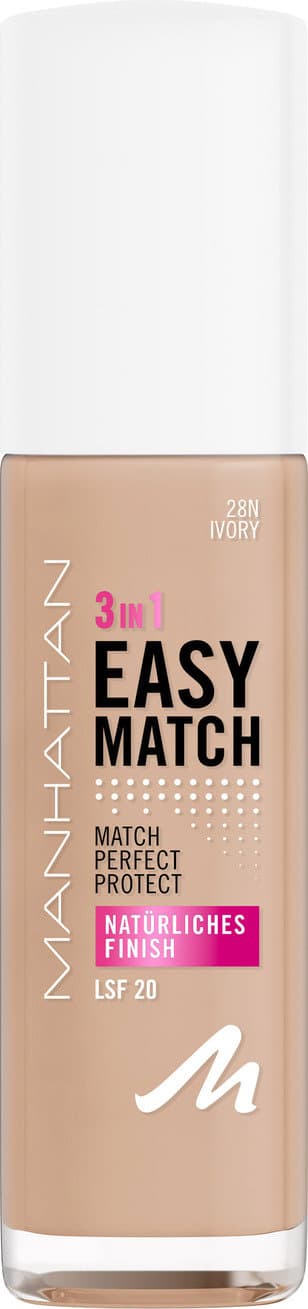 MANHATTAN COSMETICS Easy Match Foundation LSF 20