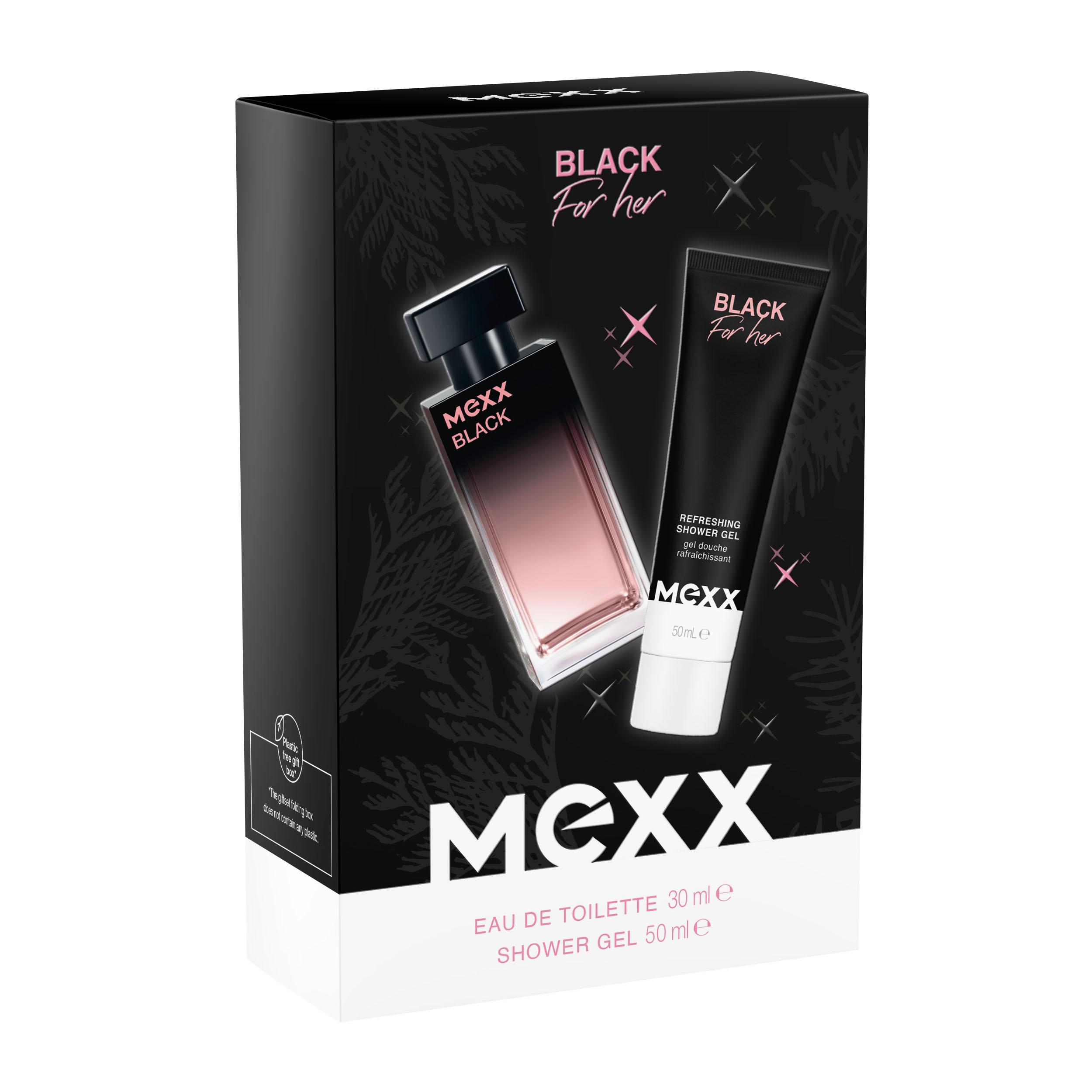 Produktbild MEXX Black Woman Eau de Toilette und Duschgel Geschenkpackung 2 von 5