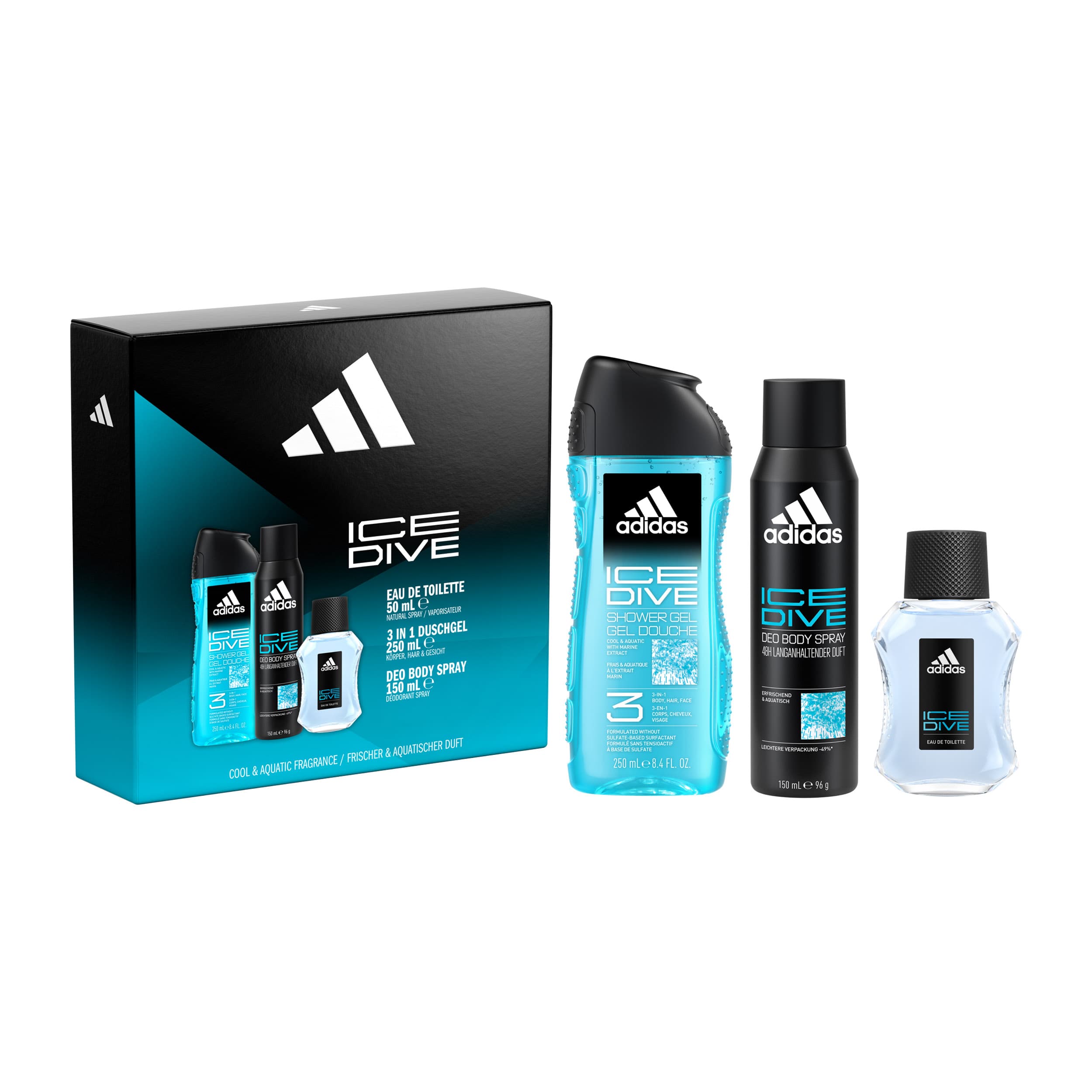 Adidas Ice Dive Eau de Toilette Geschenkpackung