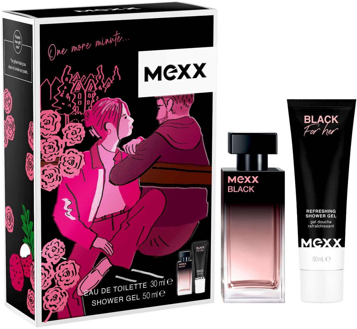 MEXX Woman Black Eau de Toilette und Duschgel Geschenkpackung