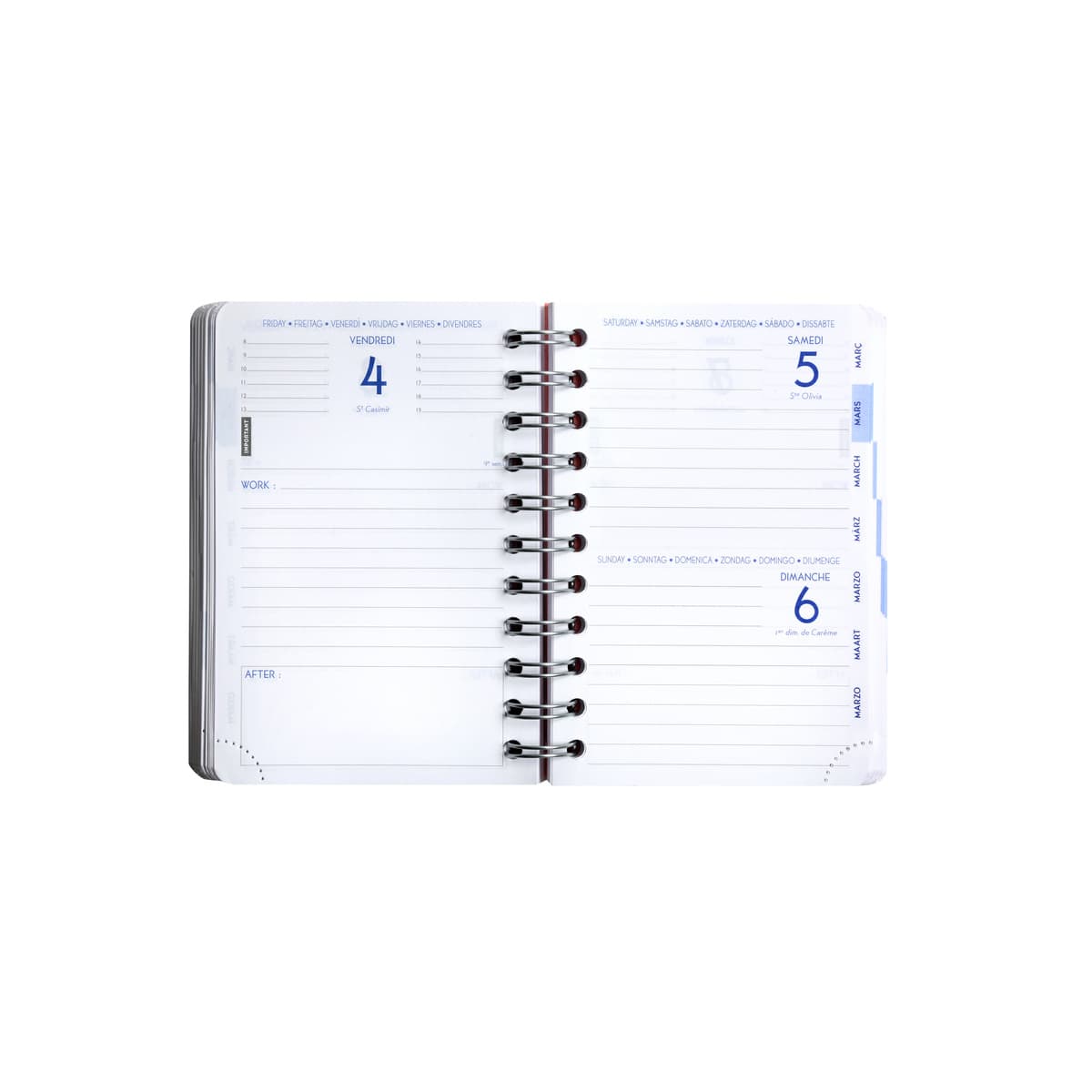 Produktbild Quo Vadis Kalender Workafter 4/5 Floral Aquarel sortiert 2 von 2