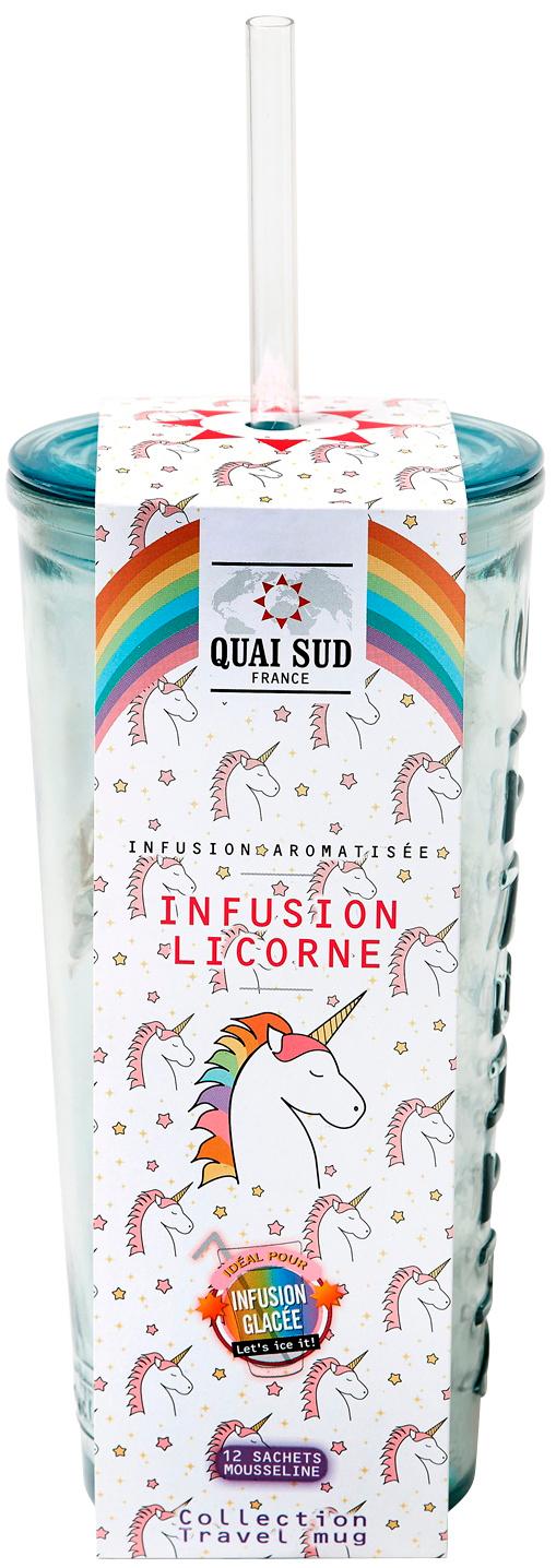 Quai Sud Kräutertee für Eistee Einhorn in Travel Mug