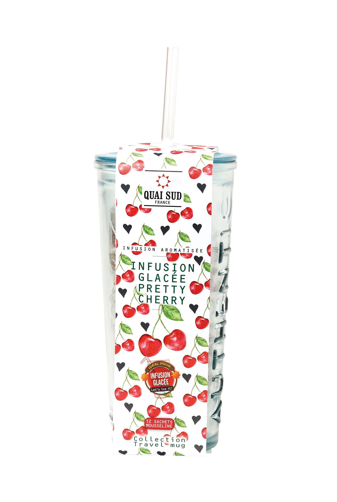 Quai Sud Kräutertee für Eistee Pretty Cherry in Travel Mug
