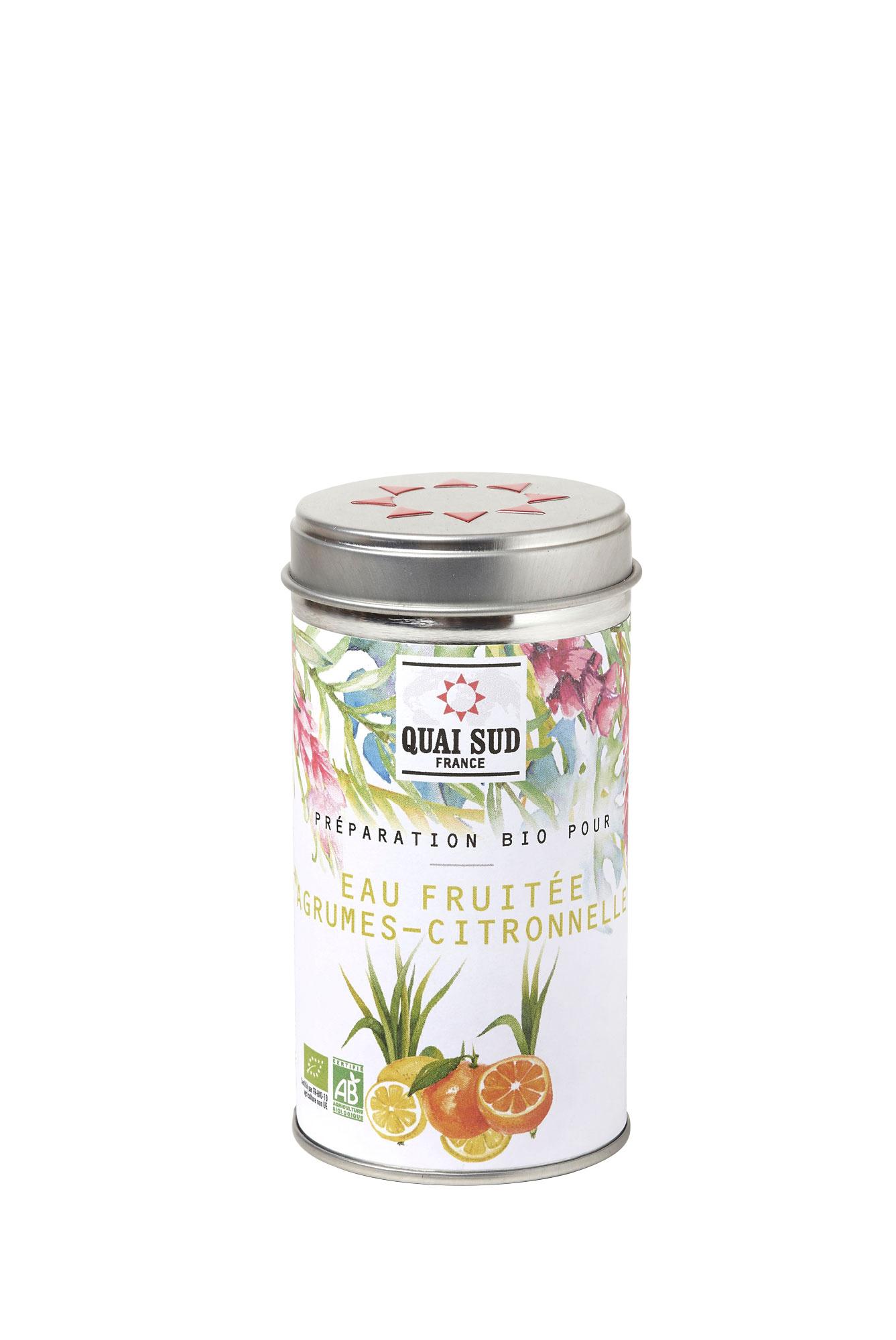 Quai Sud Bio Wassergewürz Zitrus und Lemon Grass in Dose