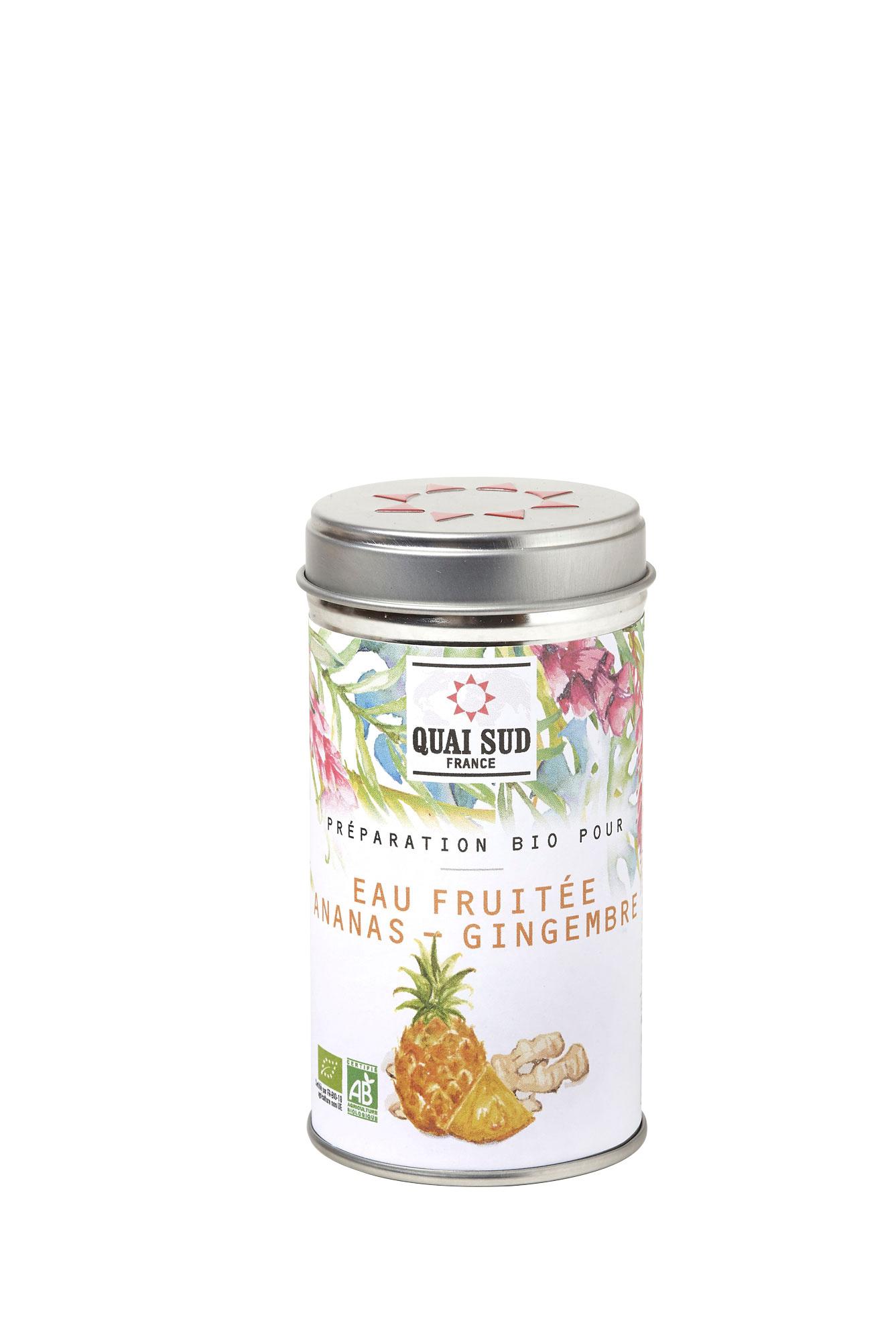 Quai Sud Bio Wassergewürz Ananas Ingwer in Dose