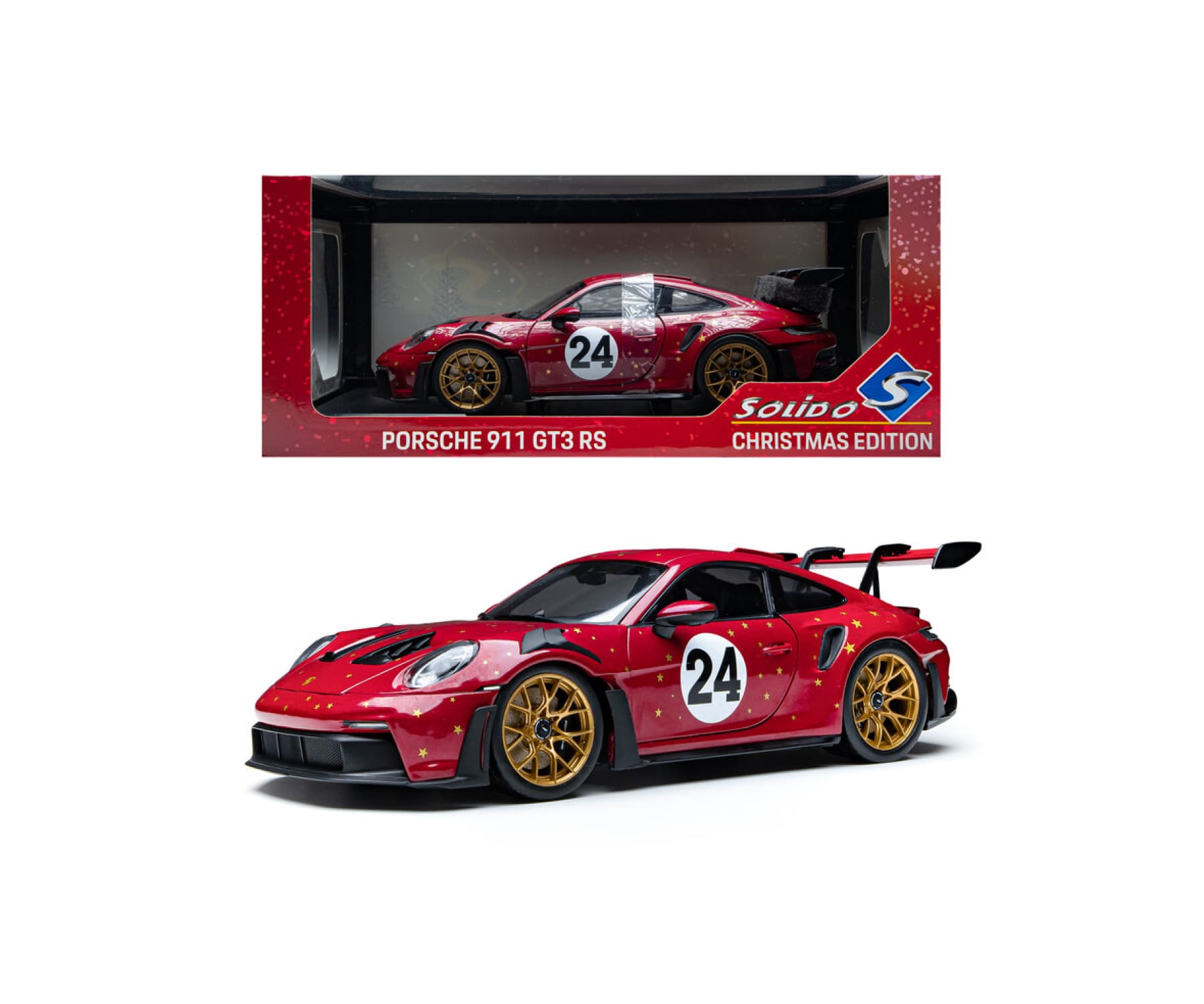 Solido Porsche 911 GT3 RS Christmas Edition 2026 rot 1:18 Modellauto