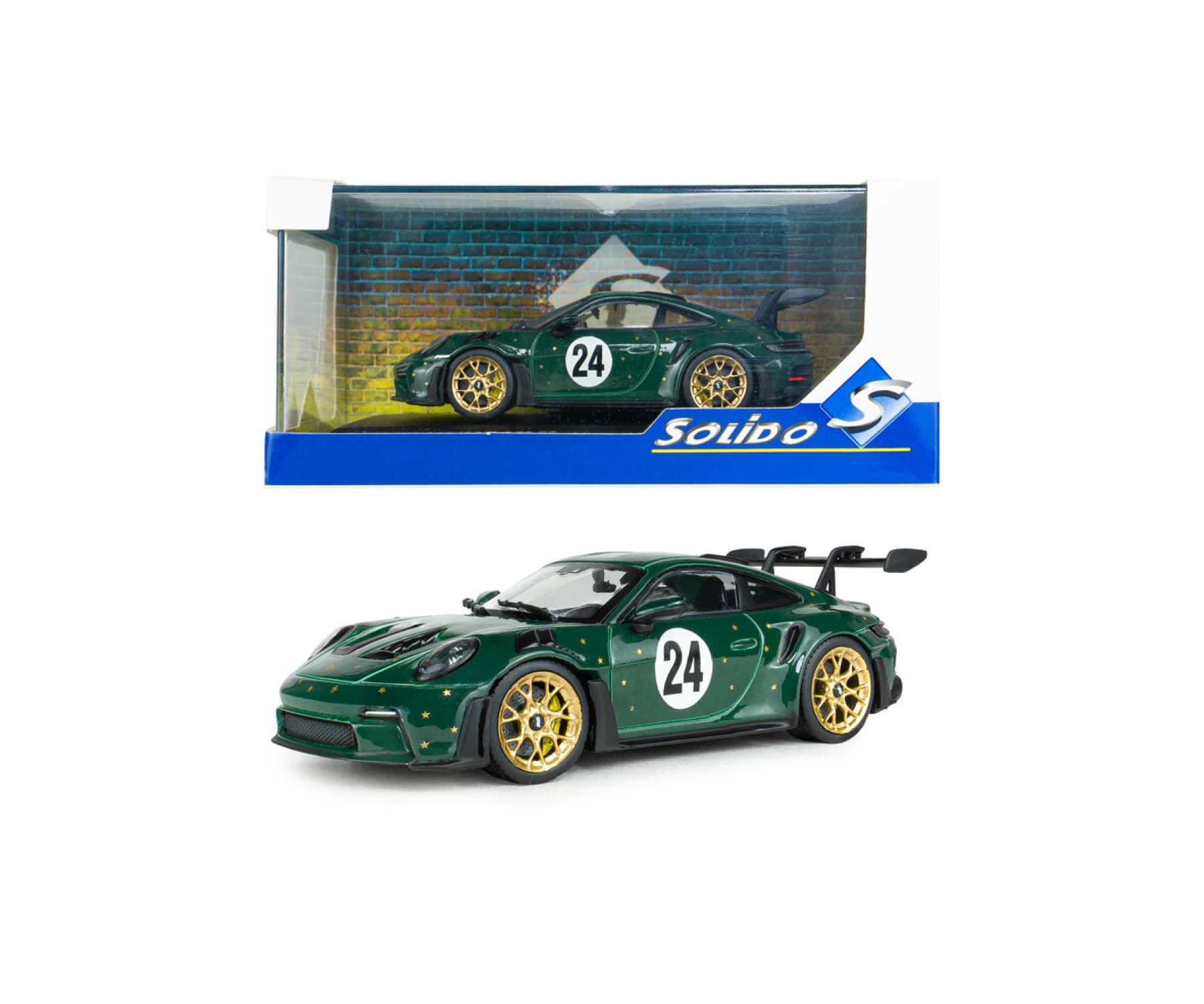 Solido Porsche 911 (992) GT3 RS X-Mas 2026 grün 1:43 Modellauto