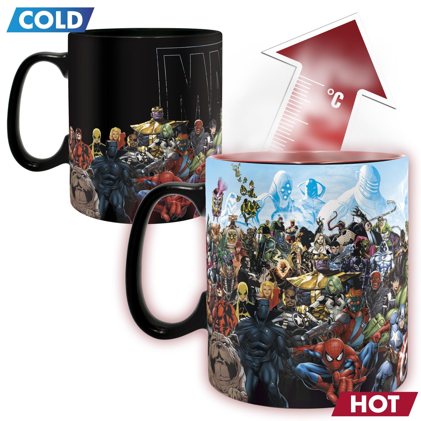 Produktbild MARVEL Tasse Thermoeffekttasse 460 ml Marvel Heroes 2 von 3