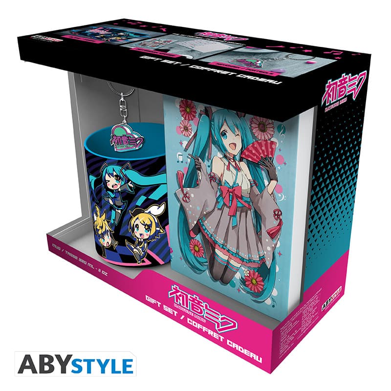 HATSUNE MIKU - Pck Mug320ml + Keyring + Notebook "Piapro"