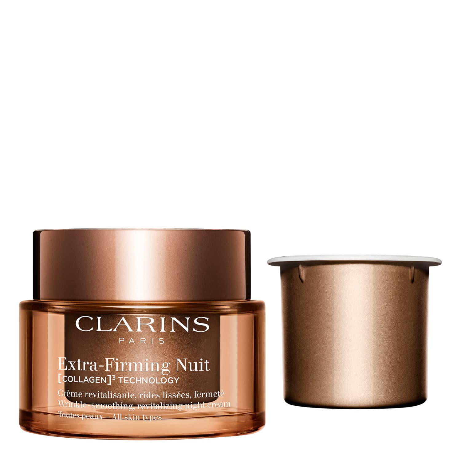 Produktbild CLARINS Extra-Firming Nuit [Collagen]³ Technology Crème Toutes Peaux Nachfüllbar 3 von 6