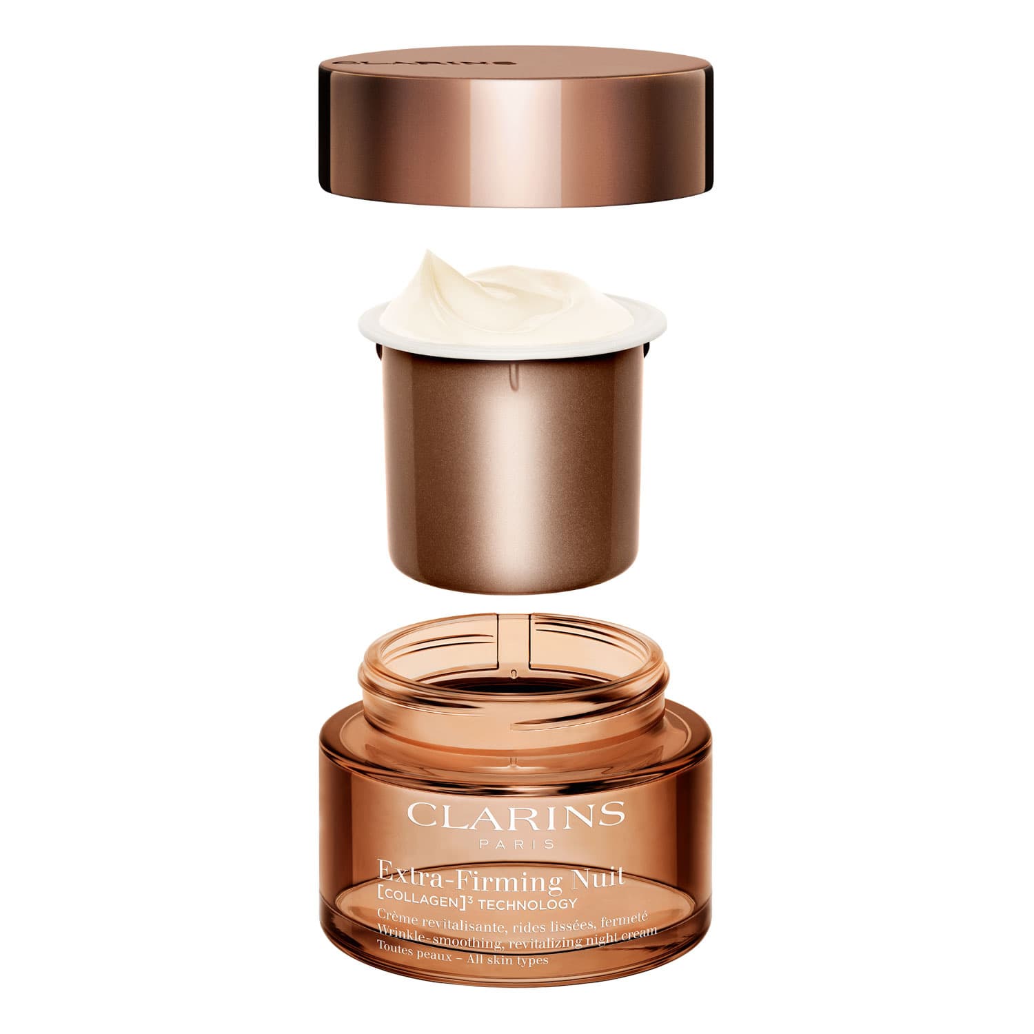 Produktbild CLARINS Extra-Firming Nuit [Collagen]³ Technology Crème Toutes Peaux Nachfüllbar 4 von 6