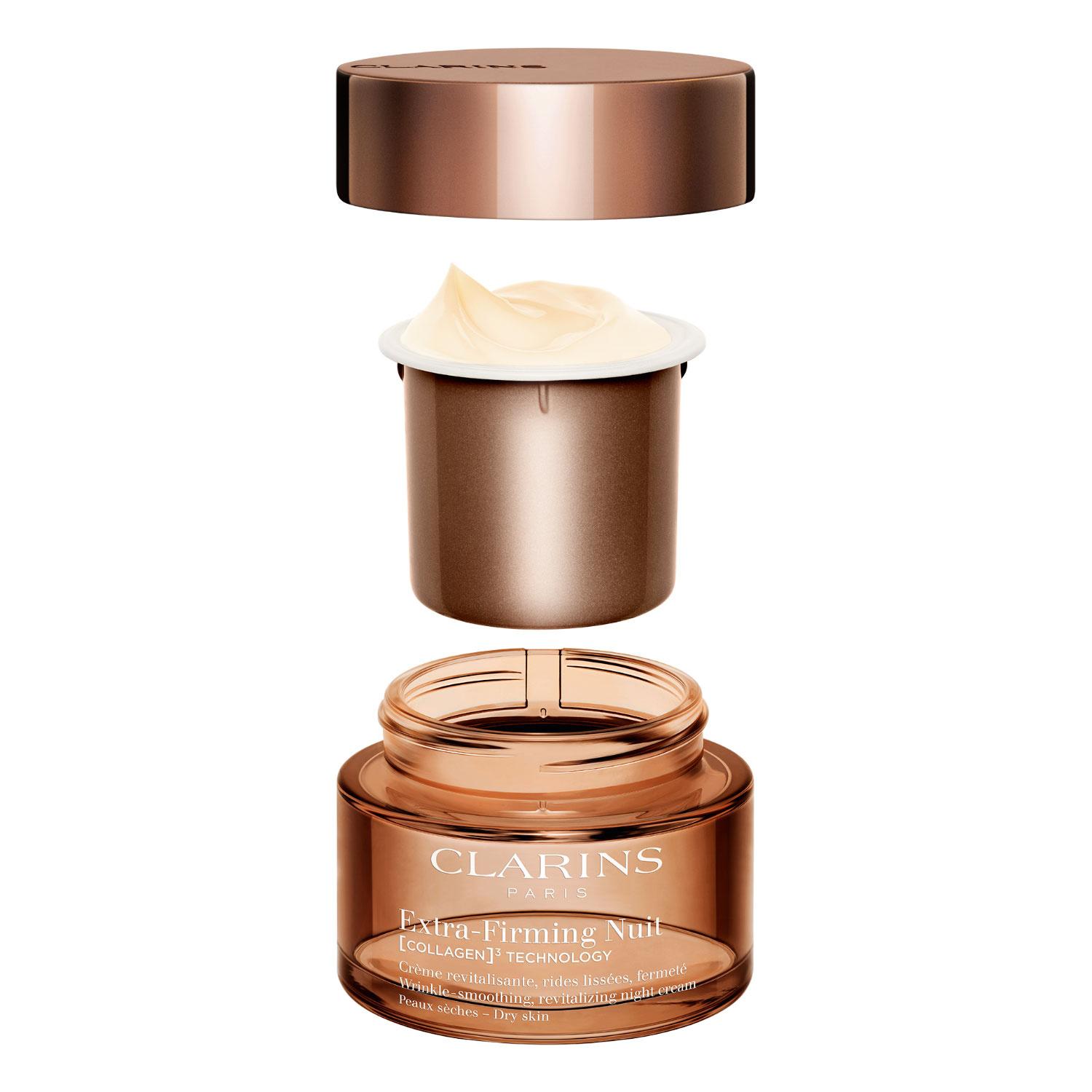 Produktbild CLARINS Extra-Firming Nuit [Collagen]³ Technology Crème Peaux sèches Nachfüllbar 4 von 6