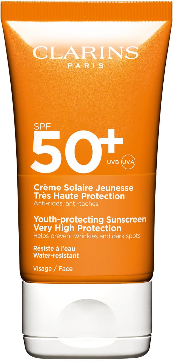 CLARINS Sonnenschutz-Creme mit Anti-Falten-Wirkung für das Gesicht SPF 50+