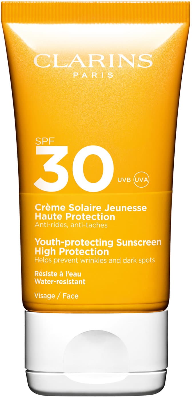 CLARINS Sonnenschutz-Creme mit Anti-Falten-Wirkung für das Gesicht SPF 30