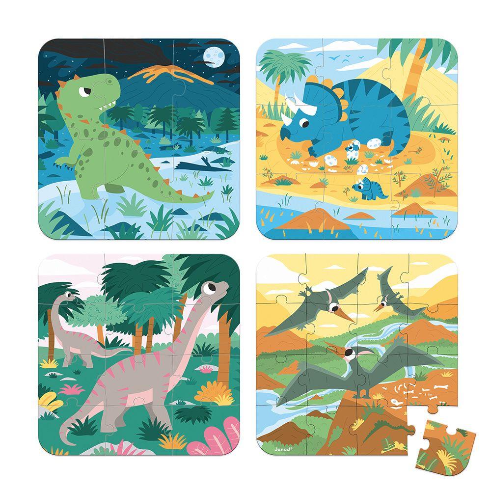 Produktbild Janod - Evolutionäre Dinosaurier-Rätsel – 4 Rätsel 3 von 4