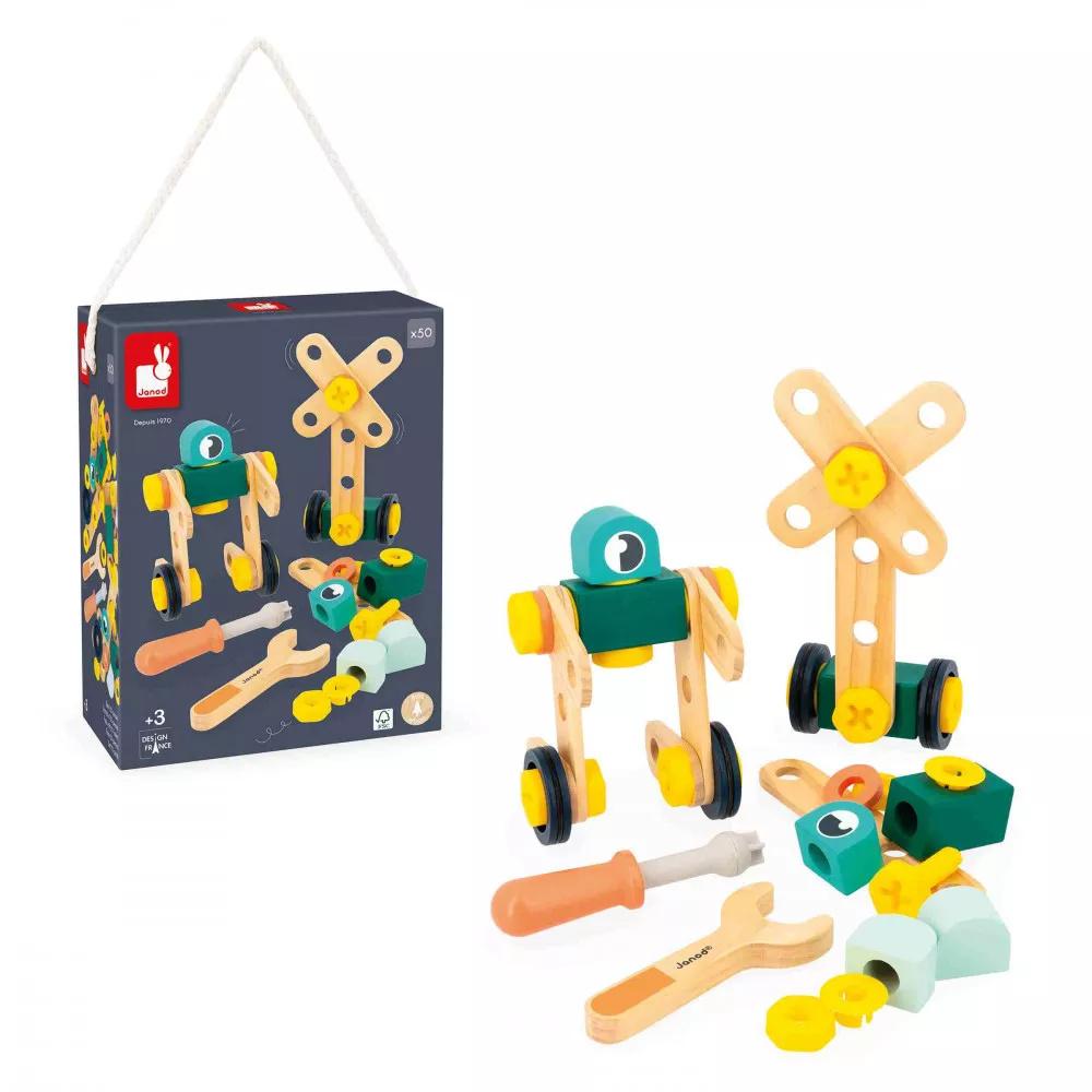 Produktbild Janod - Brico'Kids Fass 50 Stück (Holz) 3 von 7