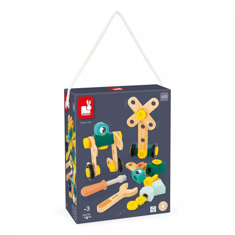 Produktbild Janod - Brico'Kids Fass 50 Stück (Holz) 2 von 7