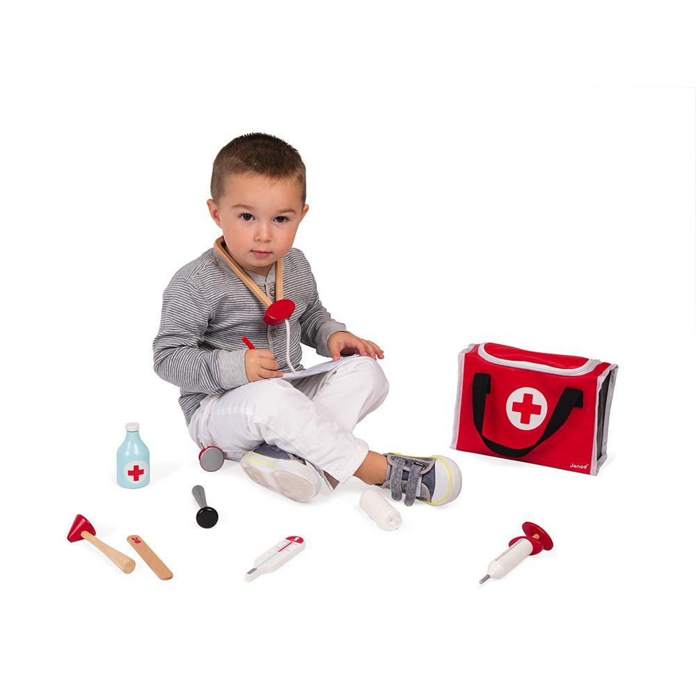 Produktbild Janod - Doktortasche inkl. 10 Teile Zubehör 2 von 8