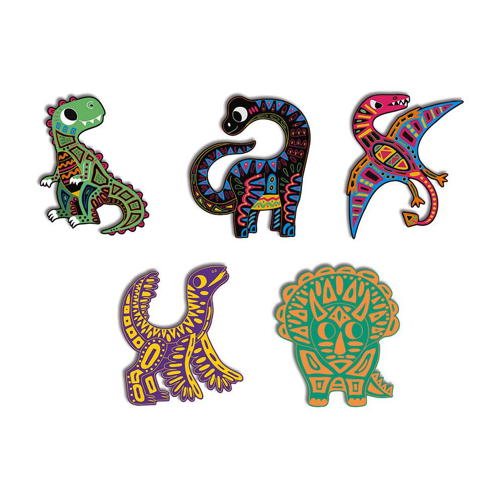 Produktbild Janod - Kreativ-Set Kratzbilder"Dinosaurier" 3 von 5
