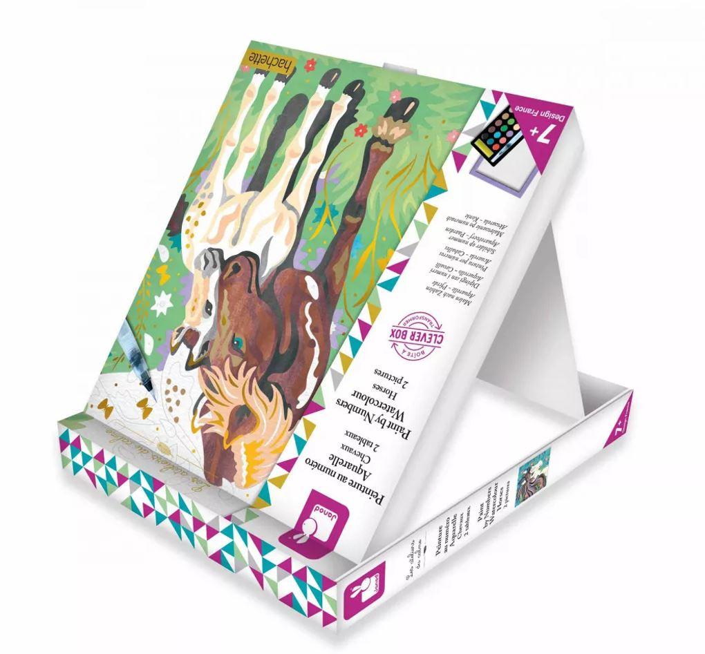 Produktbild Janod - Malen Nach Zahlen Aquarelle Pferde 6 von 6