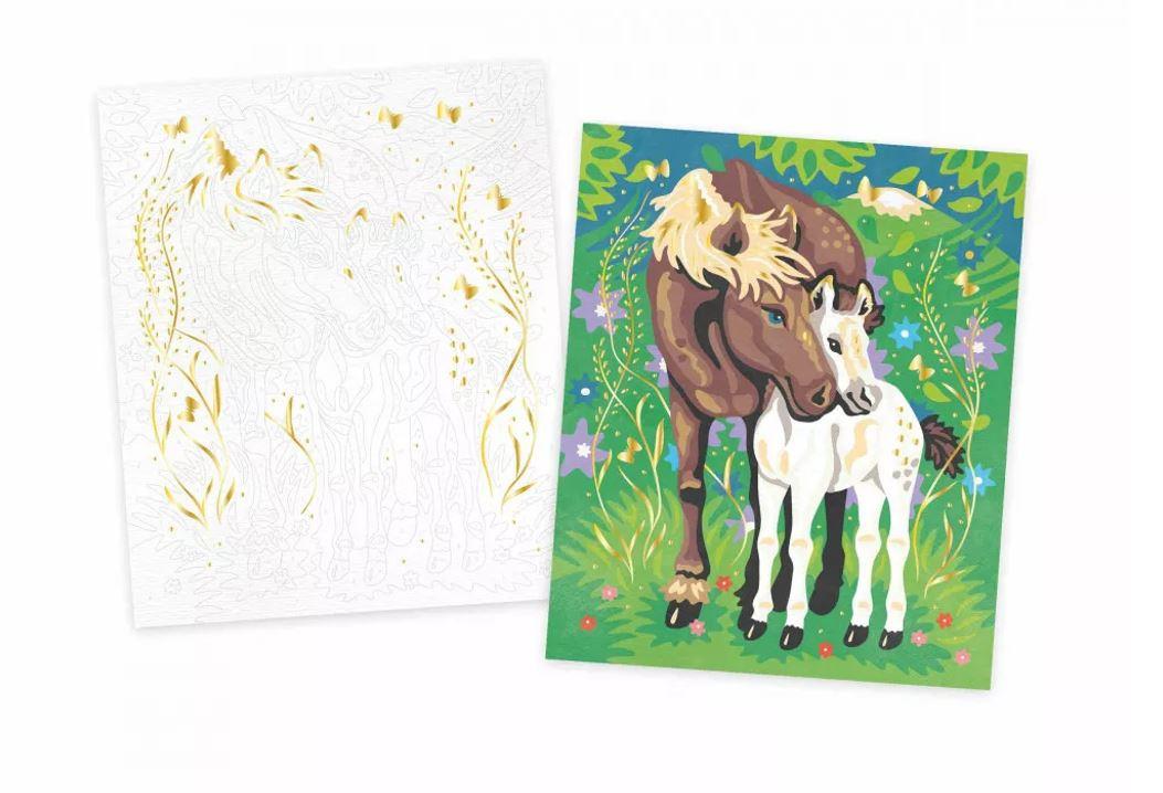 Produktbild Janod - Malen Nach Zahlen Aquarelle Pferde 4 von 6