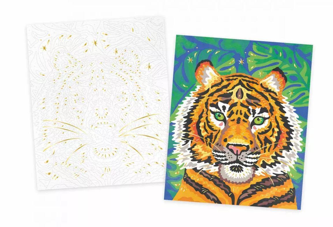 Produktbild Janod - Malen Nach Zahlen Aquarelle Raubkatzen 6 von 6