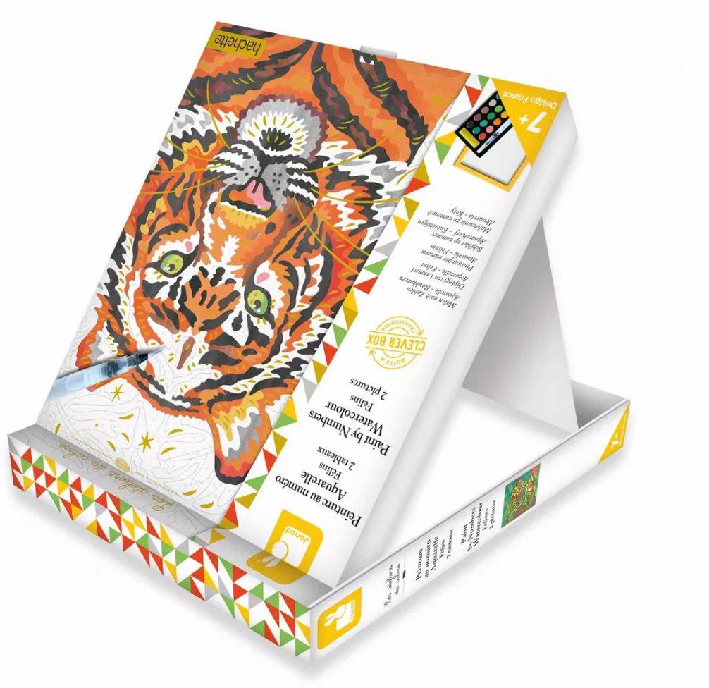 Produktbild Janod - Malen Nach Zahlen Aquarelle Raubkatzen 3 von 6