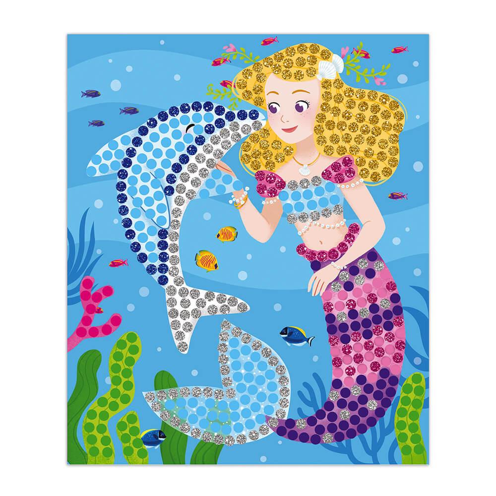 Produktbild Janod - Kreativ-Set - Delfin- und Meerjungfrauen-Mosaike 3 von 4