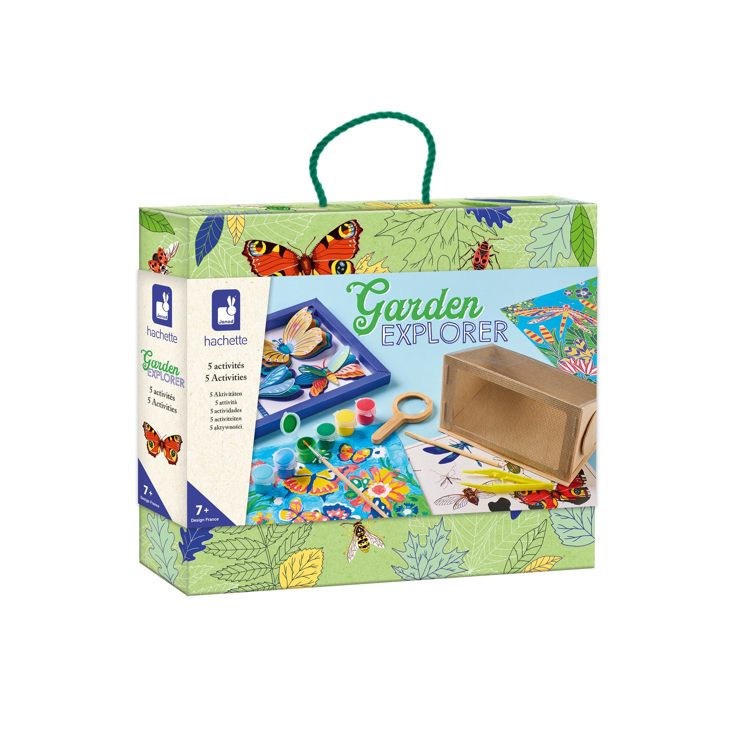 JANOD Garden Explorer Entdeckerkoffer mit 5 Natur-Aktivitäten ab 7 Jahren