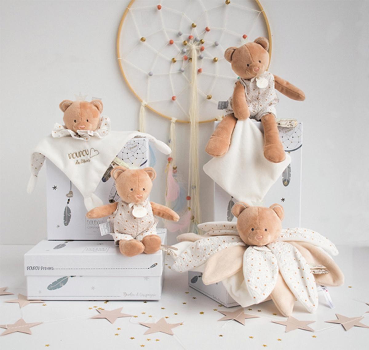 Produktbild DOUDOU Traumfänger Bär Schmusetuch Blüte 26cm 3 von 6