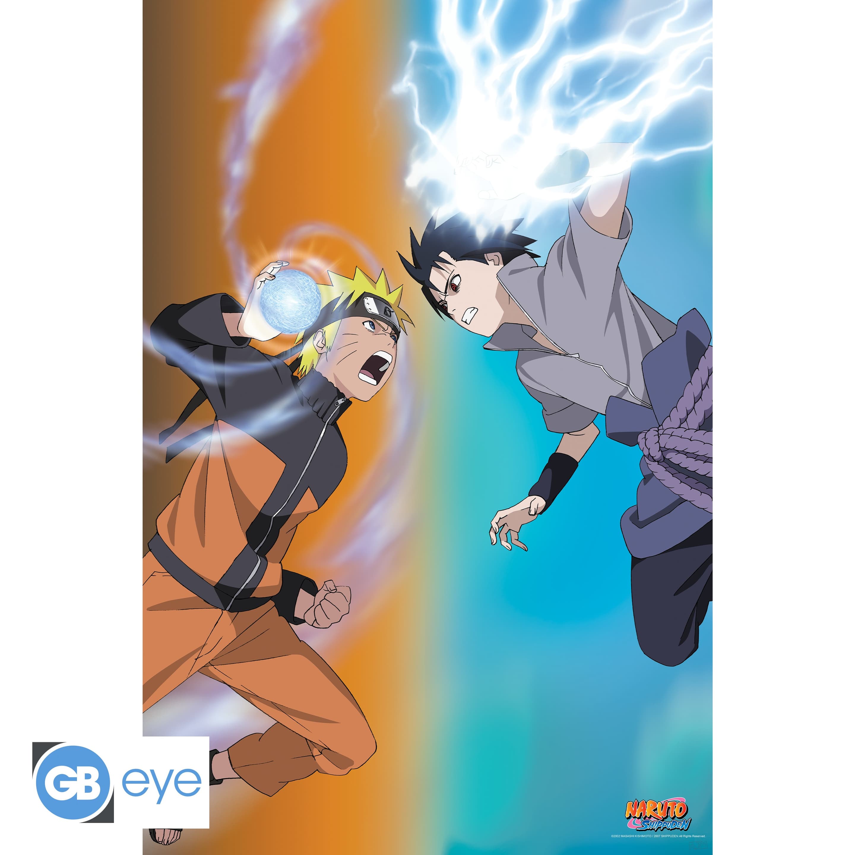 NARUTO SHIPPUDEN - Poster Maxi 91.5x61 - Naruto vs Sasuke
