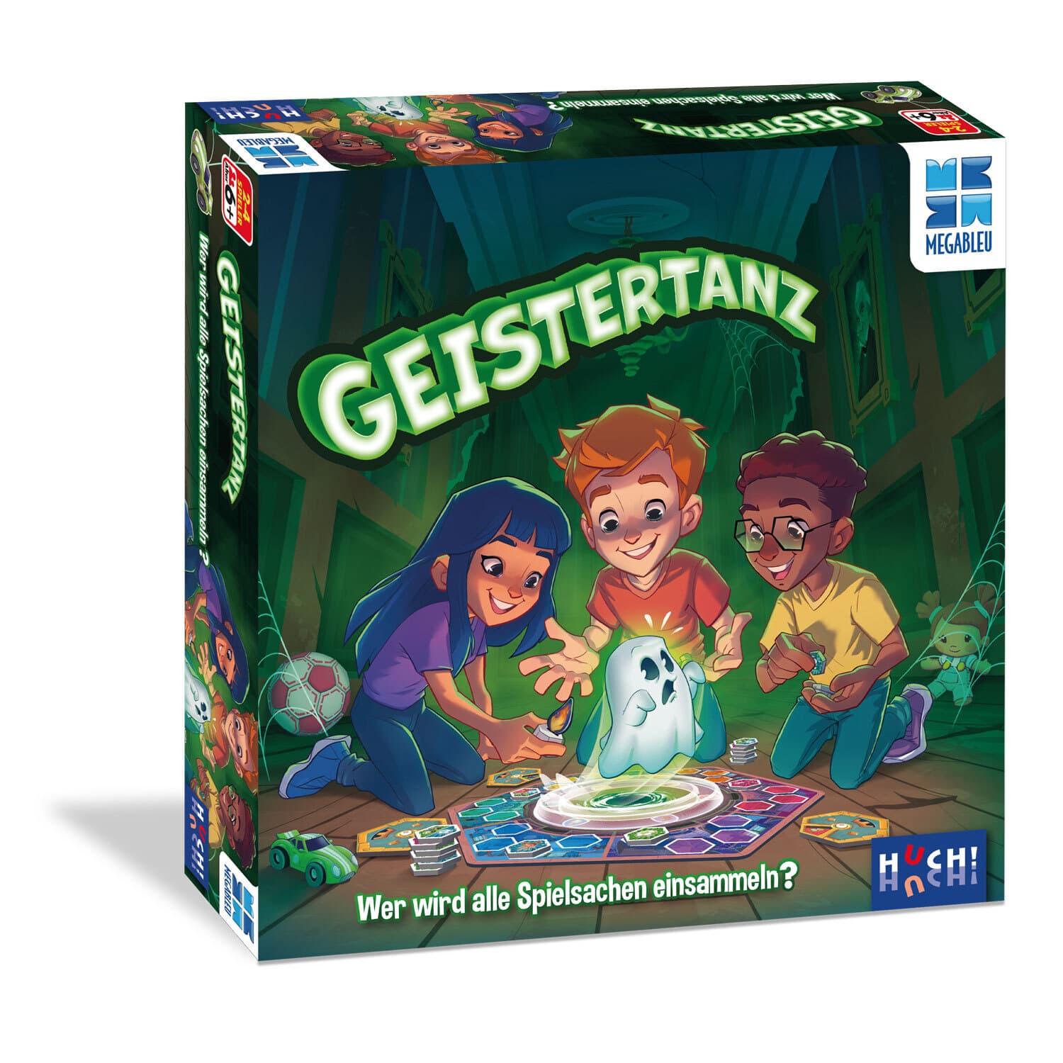 Megableu Geistertanz - Spukiges Familienspiel mit Geistern, Kerzenlicht und Spielzeugsuche