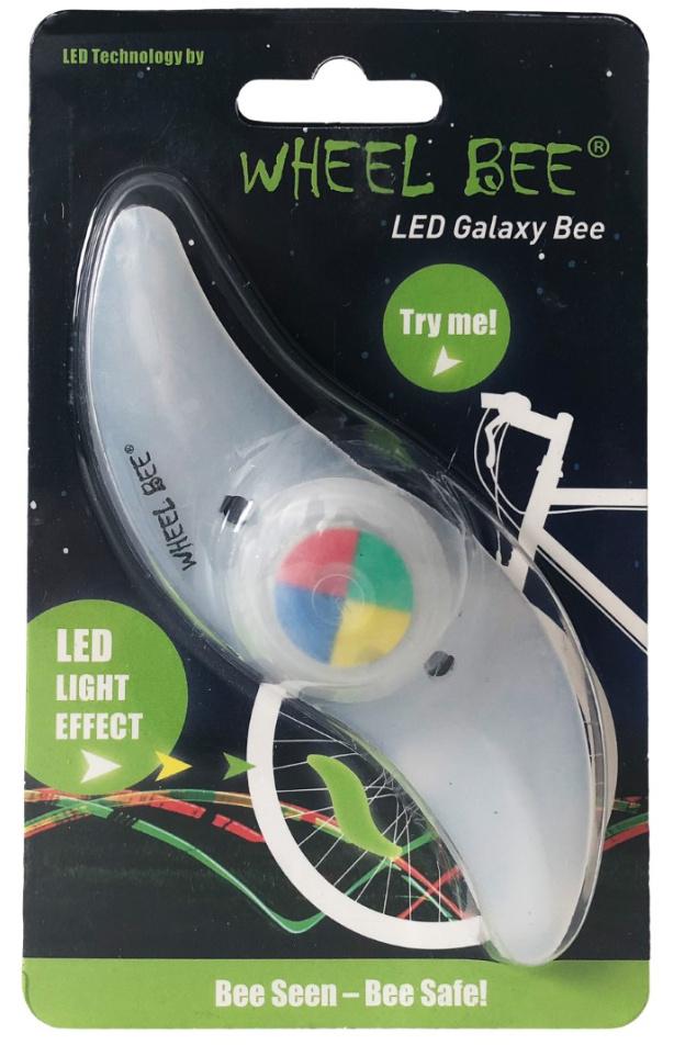 Schildkröt-Funsports - Wheel-Bee - LED-Bicycle Light - Galaxy Bee