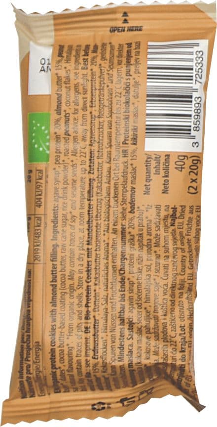 Produktbild BITE ME Bio Protein Cookies Almond Butter 2 von 4