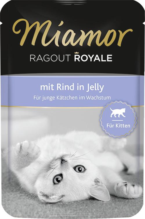 Miamor Katzennassfutter Ragout Royale Kitten - mit Rind