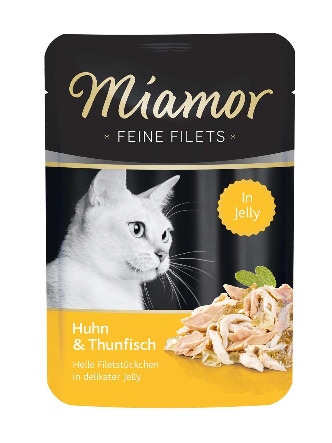 Miamor Katzennassfutter Feine Filets in Jelly Huhn&Thunfisch